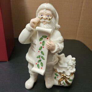 Lenox Checking It Twice Holiday Santa 7"H